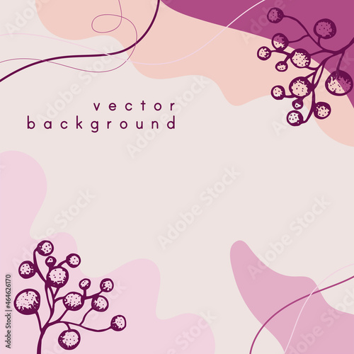 Abstract background. Modern design template in minimal style. Stylish cover for beauty presentation, branding design.