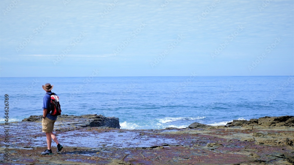 view of the ocean from rocks