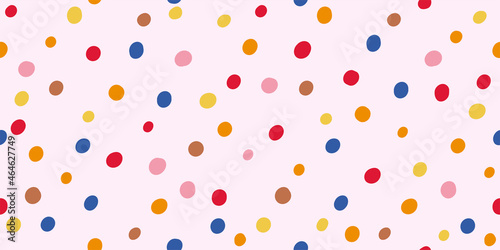 Confetti various colors. Seamless pattern