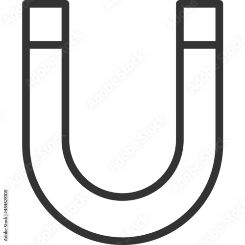 Magnet outline icon,  electronic and circuit part accessories in main board