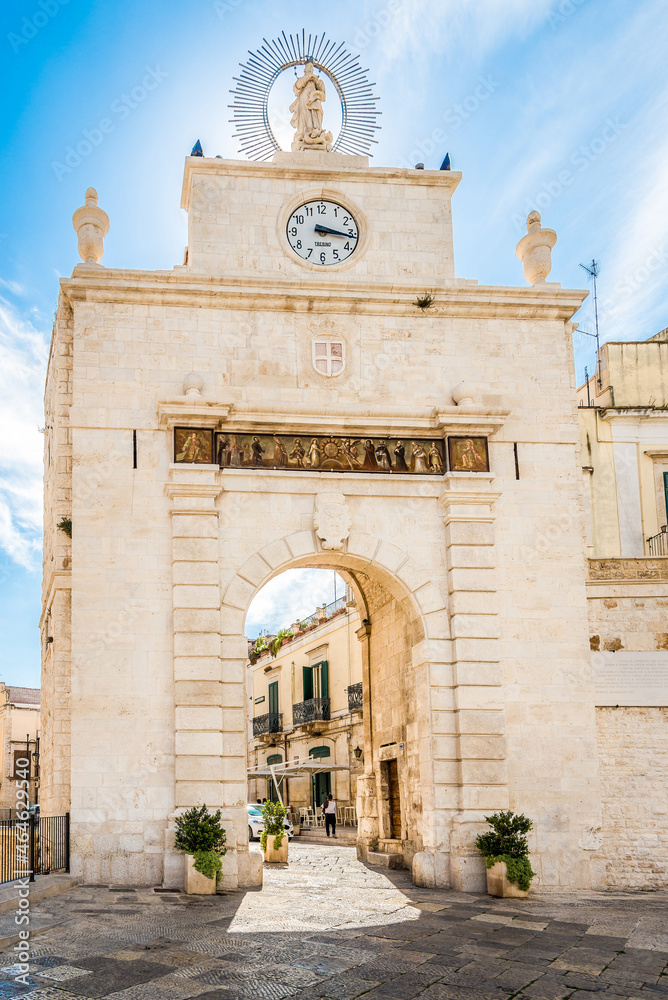 View at the Baresana gate in the streets of Bitonto in Italy Stock Photo |  Adobe Stock