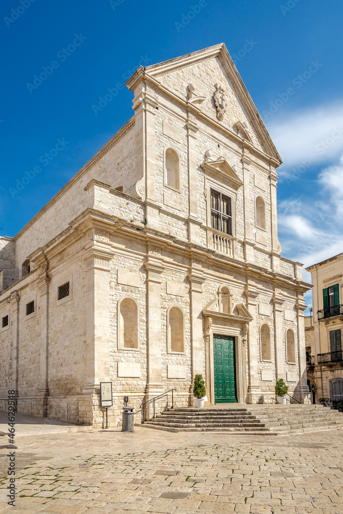 View at the Church of San Gaetano in the streets of Bitonto - Italy