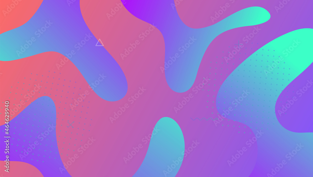 Fluid Cover. Bright Texture. Tech Gradient Background. Violet Gr