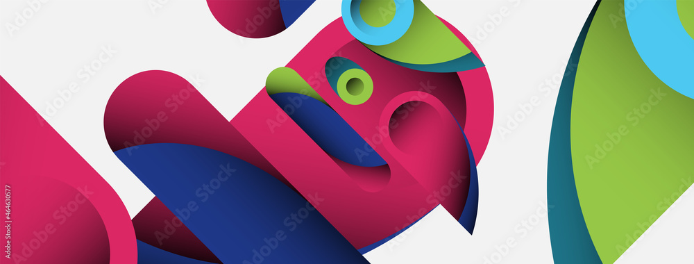 Abstract background. Minimal geometric circles and round style shapes with deep shadow effects. Trendy technology business template for wallpaper banner or background Abstract background. Minimal geometric circles and round style shapes with deep shadow effects. Trendy technology business template for wallpaper banner or background