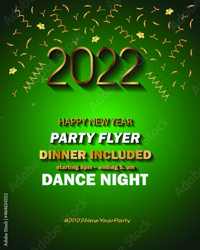 2022 Happy New Year background for your seasonal invitations, festive posters, greetings cards.