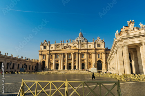 A view of St. Peter's Basilica  in the Vatican city, Rome, Italy