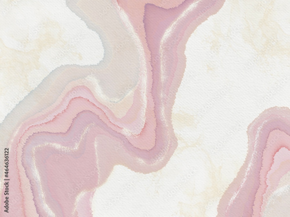 Obraz premium pink purple glitter abstract alcohol ink paper textured art pastel watercolor background