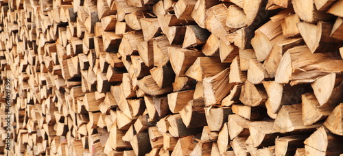 many split wood as firewood
