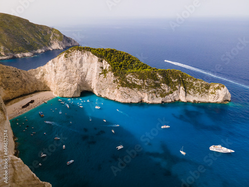 shipwreck in a bay