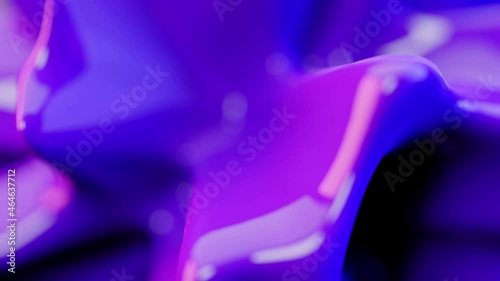 3d glossy rotating object, abstract, colorful, purple, depth of field, loop, UHD 3840x2160, background
