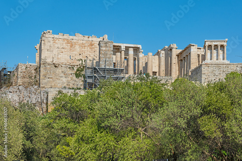 Blick vom Areopag auf die Akropolis, Athen, Griechenland
