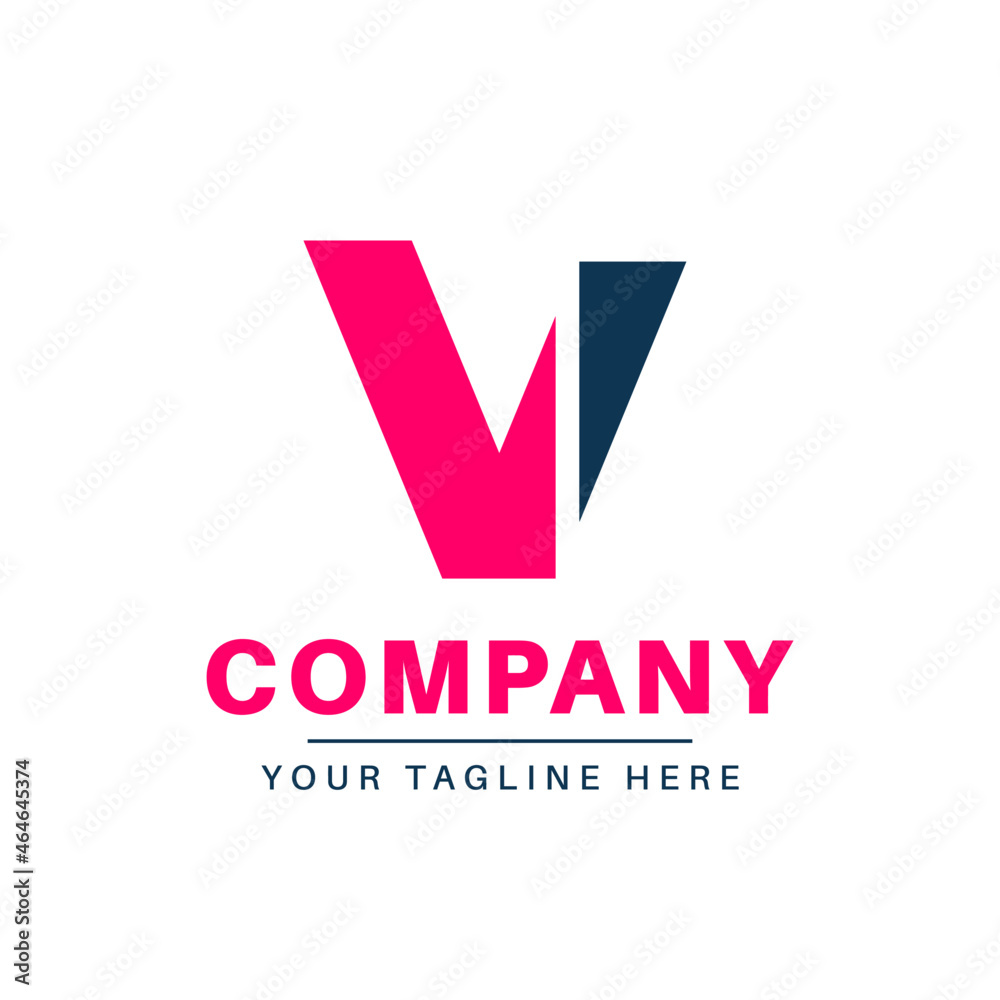 V letter logo for business and company. V letter logo for business and company.