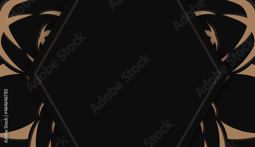 Black background with greek brown pattern and place under your text