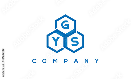 GYS three letters creative polygon hexagon logo photo