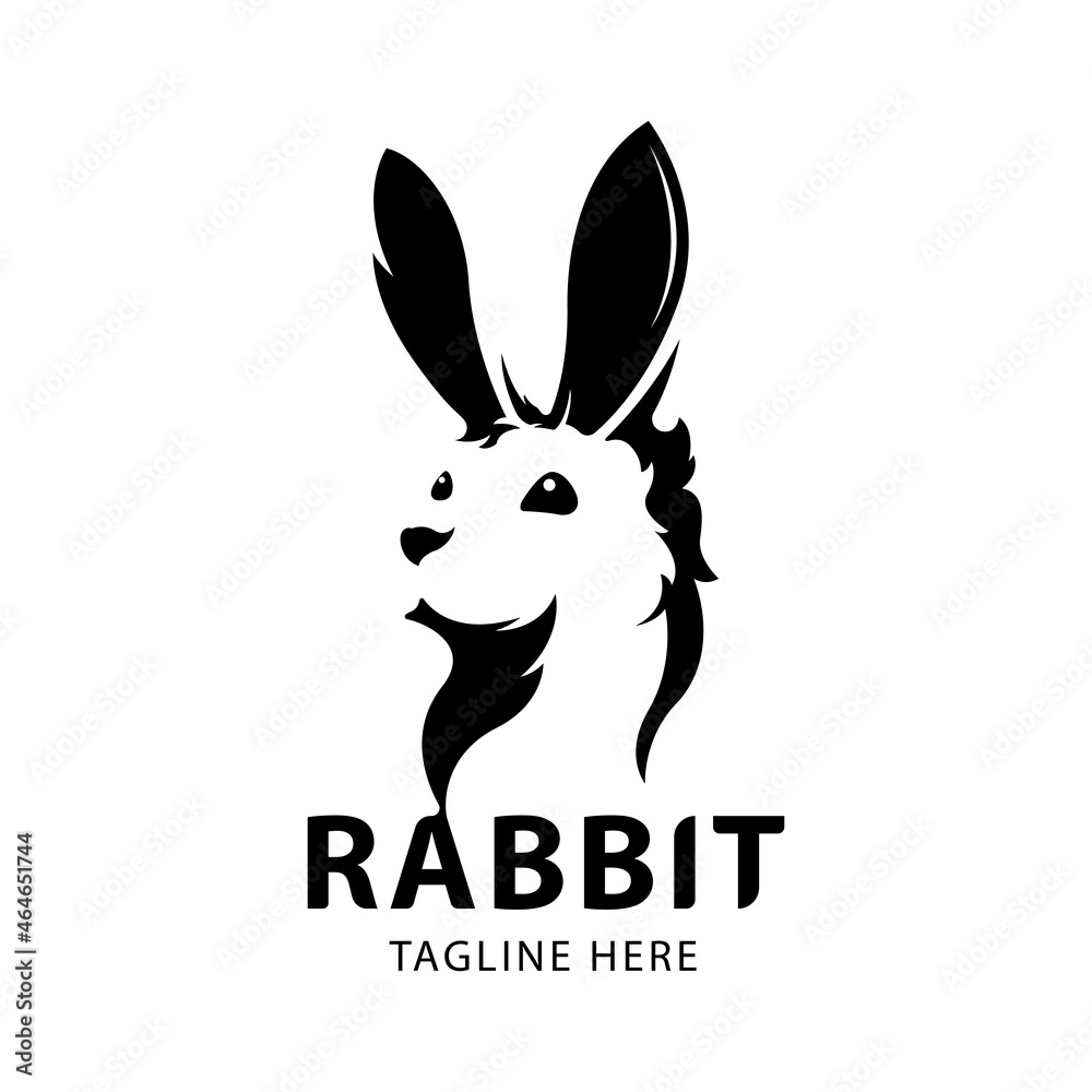 Rabbit logo template