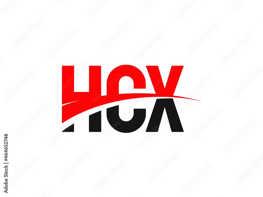 HCX Letter Initial Logo Design Vector Illustration