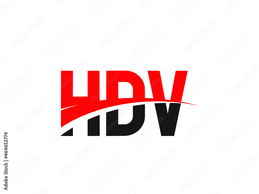 HDV Letter Initial Logo Design Vector Illustration
