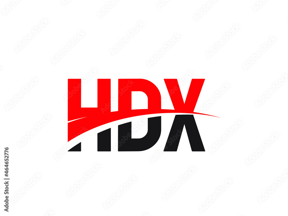 HDX Letter Initial Logo Design Vector Illustration