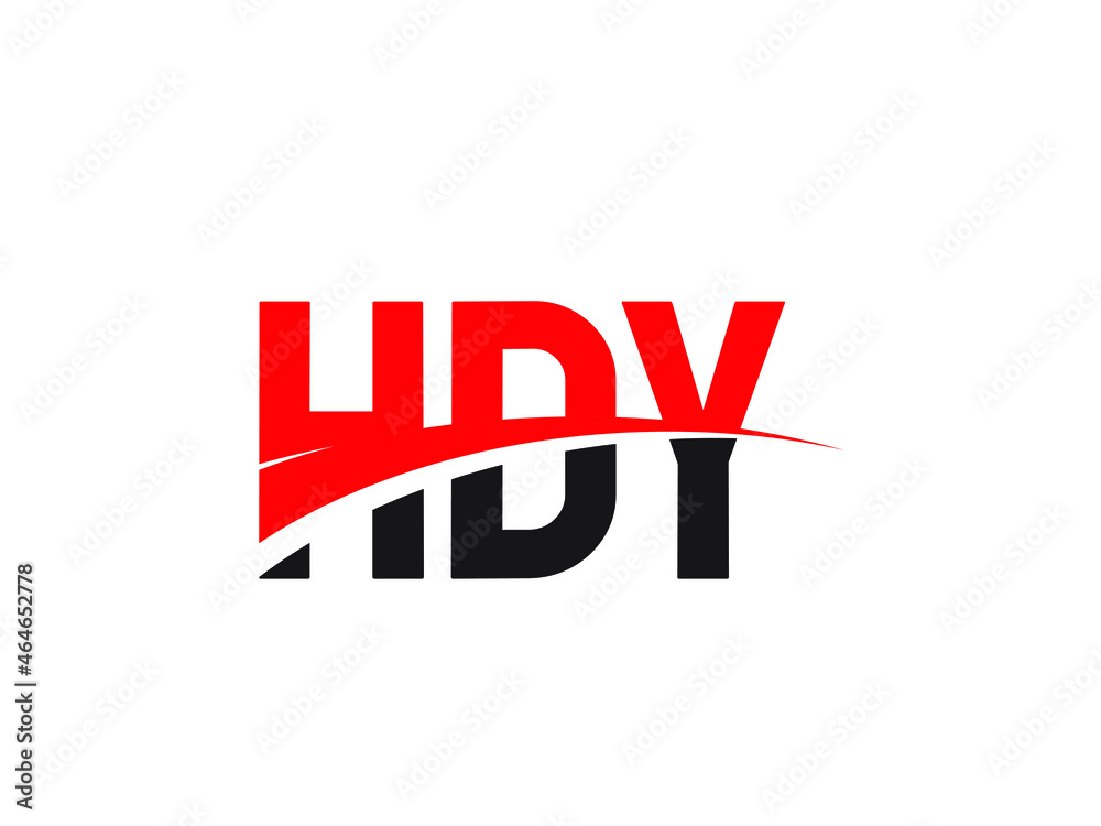 HDY Letter Initial Logo Design Vector Illustration