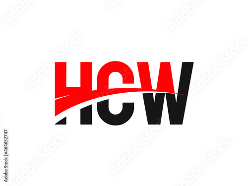 HCW Letter Initial Logo Design Vector Illustration