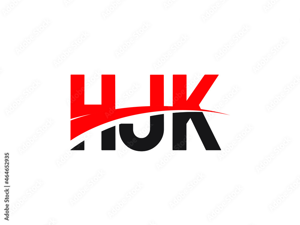 Fototapeta premium HJK Letter Initial Logo Design Vector Illustration