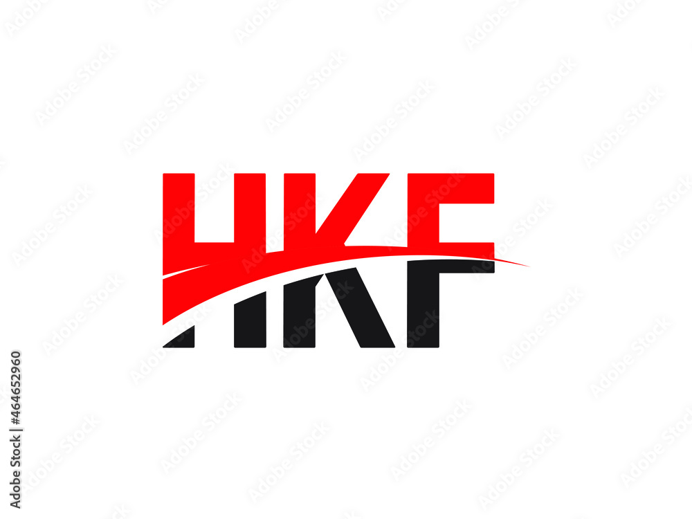 HKF Letter Initial Logo Design Vector Illustration
