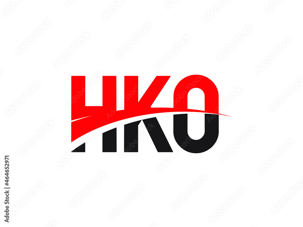 HKO Letter Initial Logo Design Vector Illustration HKO Letter Initial Logo Design Vector Illustration