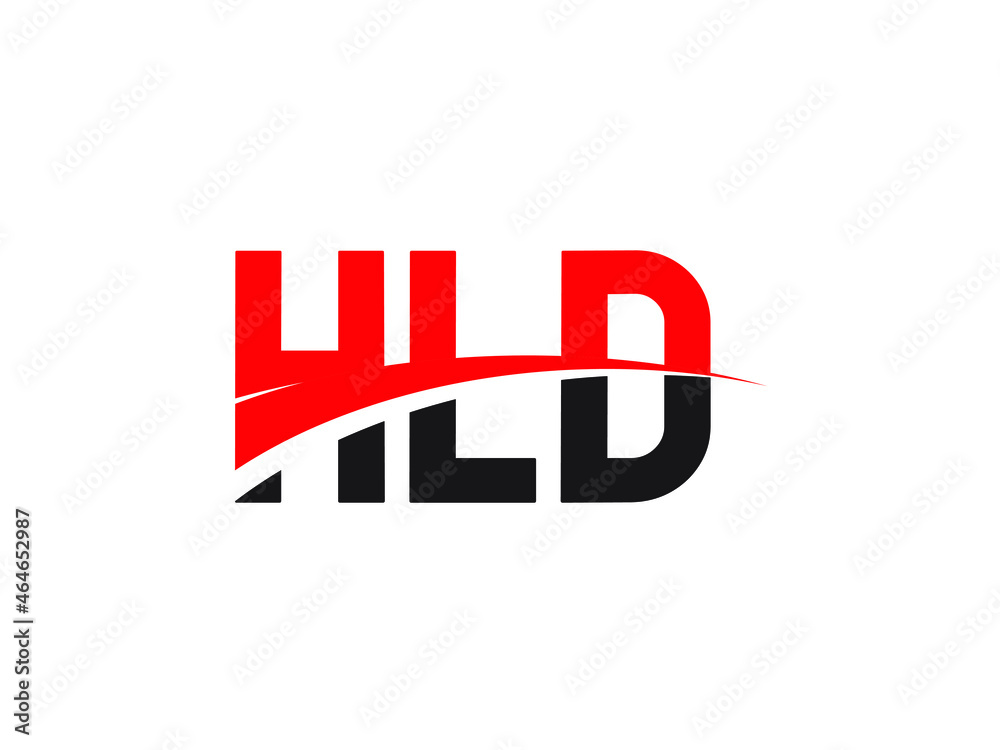 Obraz premium HLD Letter Initial Logo Design Vector Illustration