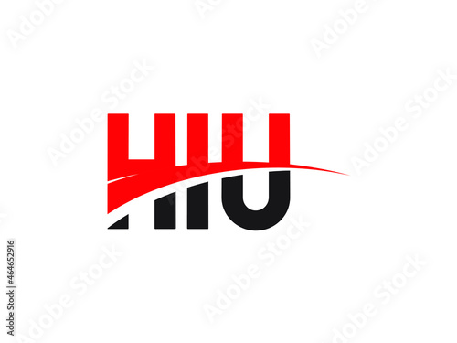 HIU Letter Initial Logo Design Vector Illustration