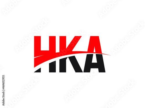 HKA Letter Initial Logo Design Vector Illustration