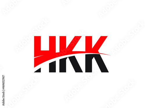 HKK Letter Initial Logo Design Vector Illustration