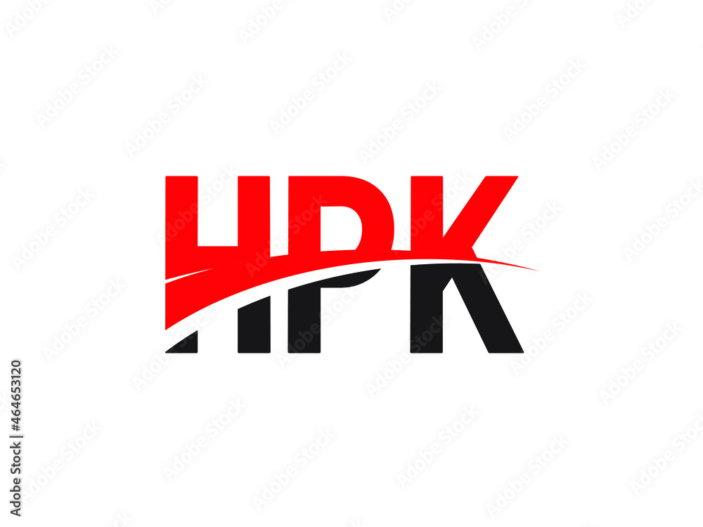 Fototapeta premium HPK Letter Initial Logo Design Vector Illustration