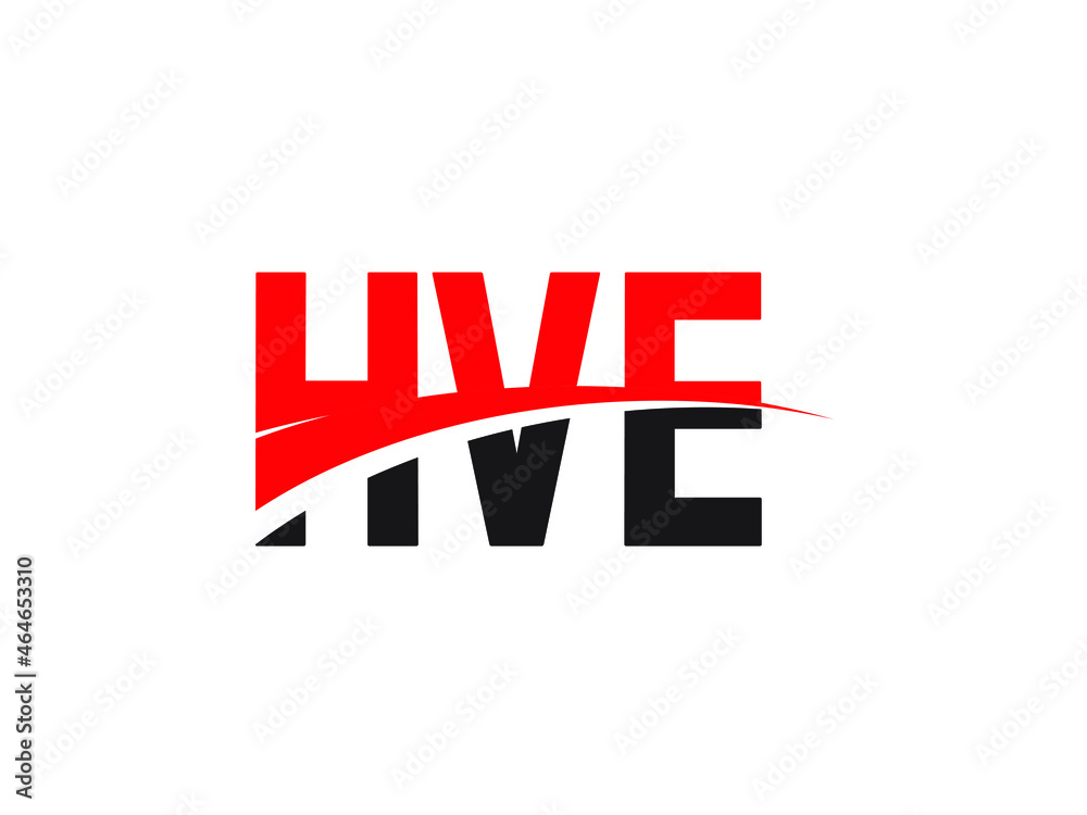 HVE Letter Initial Logo Design Vector Illustration