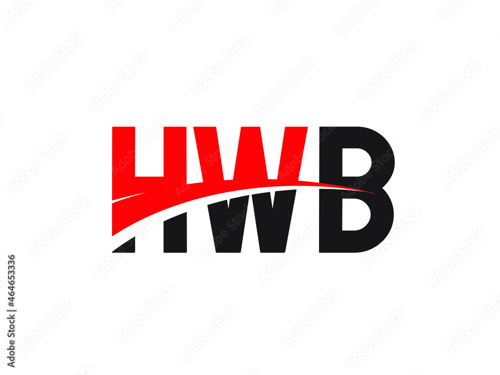 HWB Letter Initial Logo Design Vector Illustration HWB Letter Initial Logo Design Vector Illustration