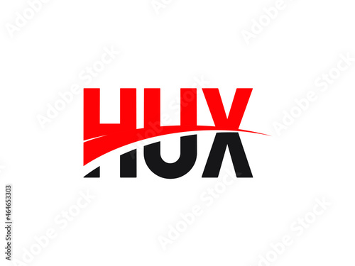 HUX Letter Initial Logo Design Vector Illustration