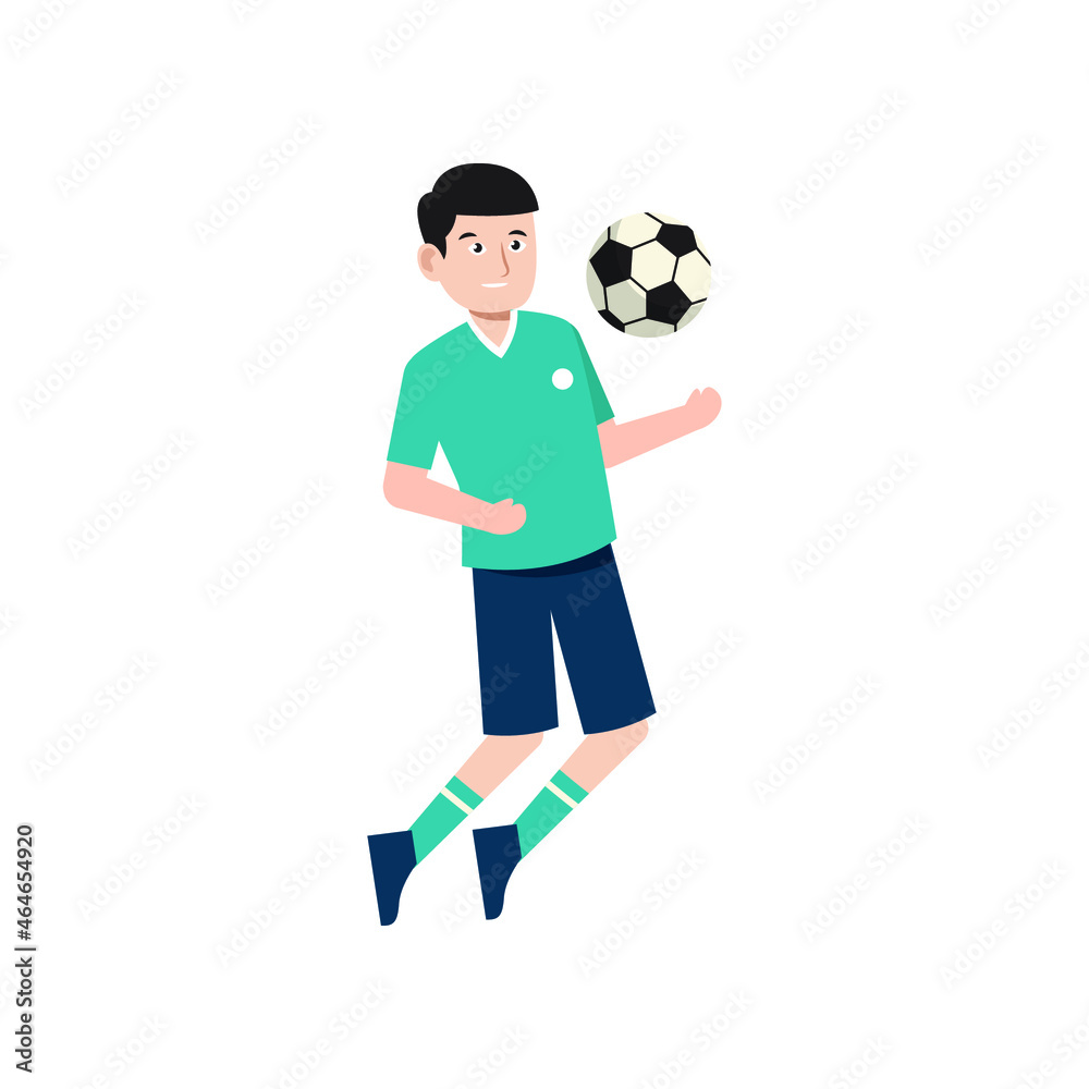 soccer player football character vector illustration design