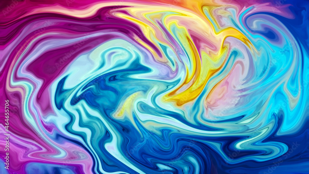 4K Abstract Colorful Marble Texture Background