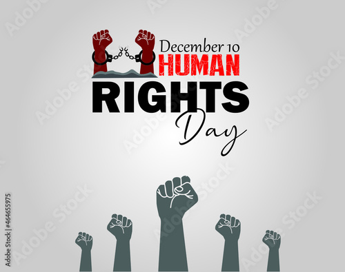 International Human Rights Day. December 10. Poster, Banner or Background. Vector illustration