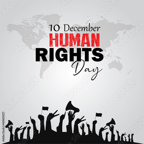 International Human Rights Day. December 10. Poster, Banner or Background.
