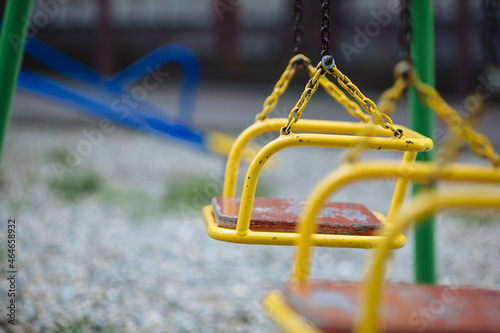 Yellow chain swing