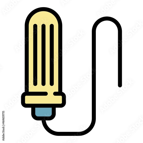 Ulstrasonix device icon. Outline ulstrasonix device vector icon color flat isolated