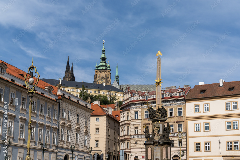 view of the historic buildings in downtown Prague