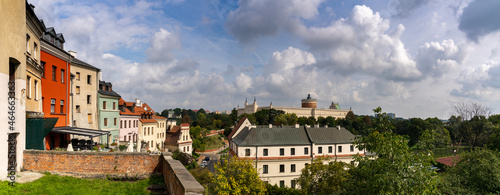 panorama view of the city of Lublin with the Lublin Castle in the background