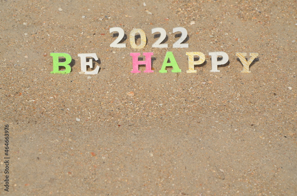 Fototapeta premium Background for postcards. The inscription in multi-colored letters and numbers 