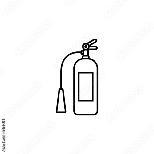 fire extinguisher icon, fire vector, extinguisher illustration