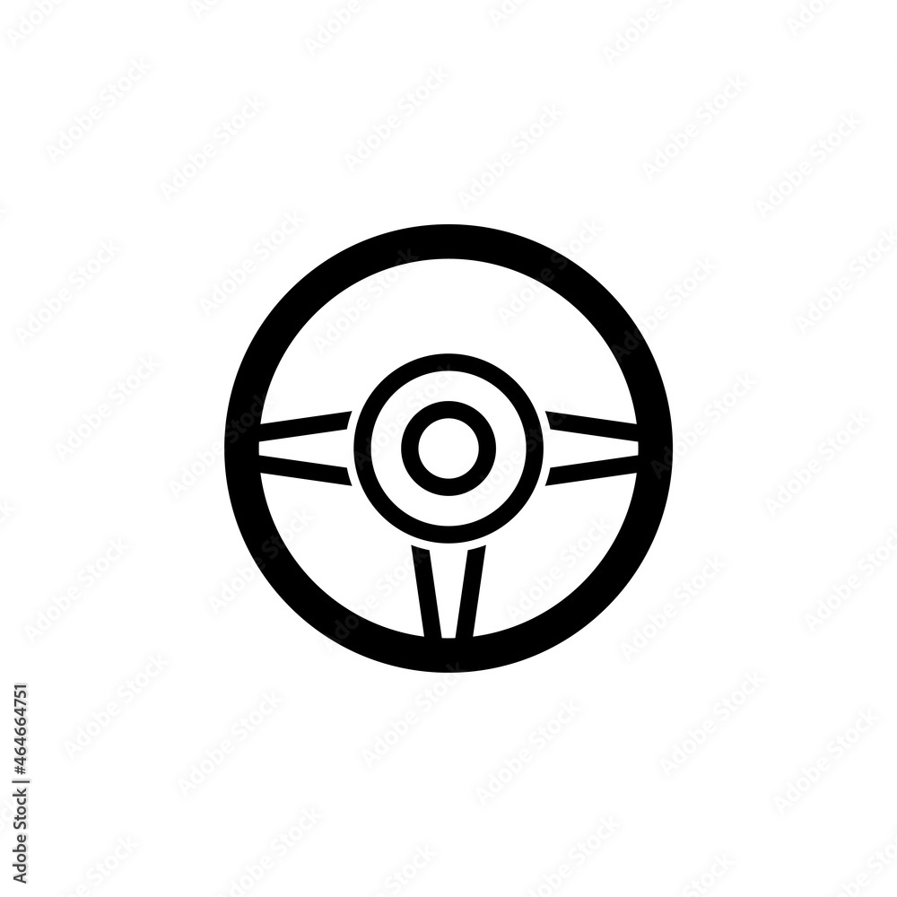 steering wheel icon, control vector, car illustration steering wheel icon, control vector, car illustration