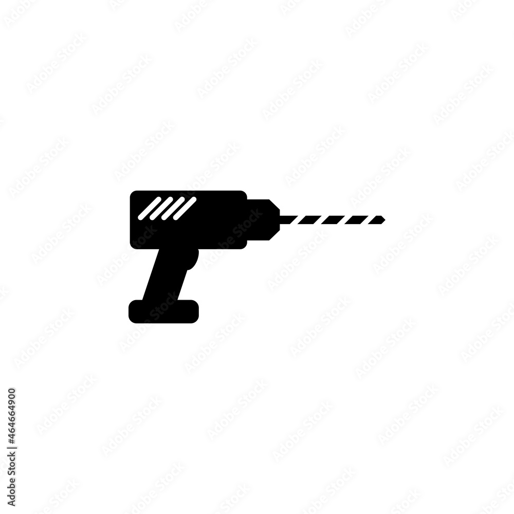 drill icon, tool vector, drilling illustration drill icon, tool vector, drilling illustration