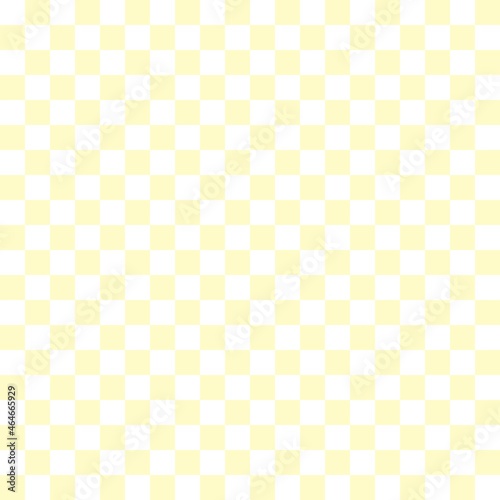 Two color checkerboard. Beige and White colors of checkerboard. Chessboard, checkerboard texture. Squares pattern. Background.