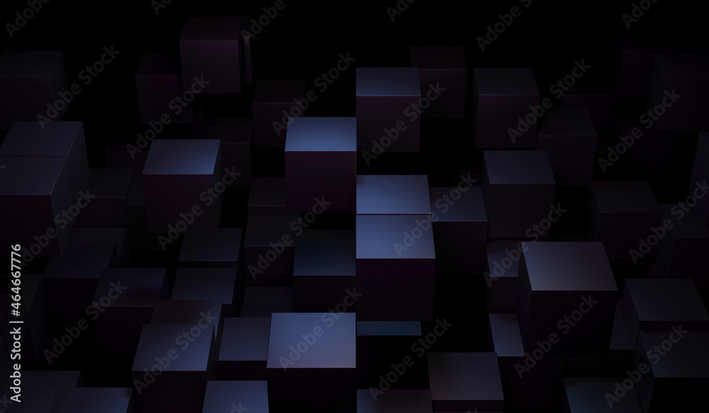 Abstract Chaotic Cubes Background Abstract Chaotic Cubes Background
