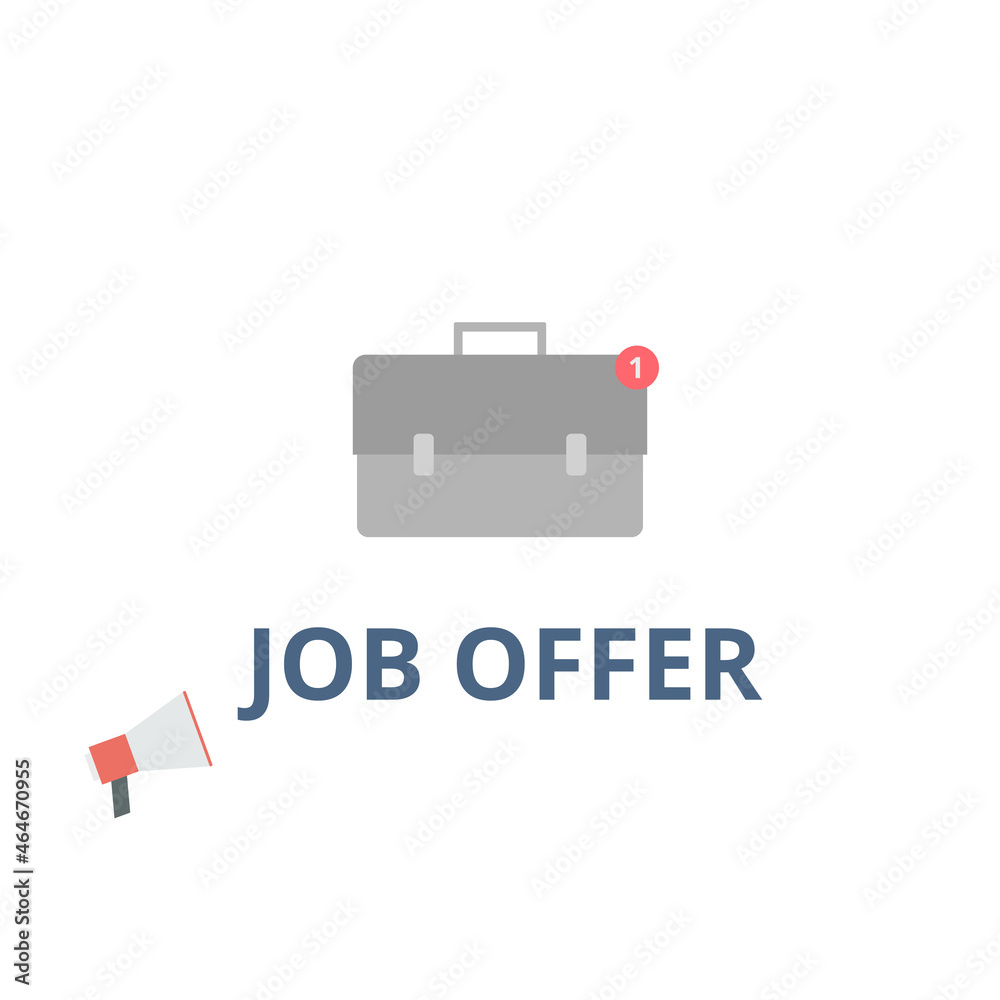 Job offer vector. Human resource and business concept.